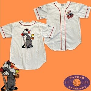 1993 Looney Tunes White Baseball Jersey